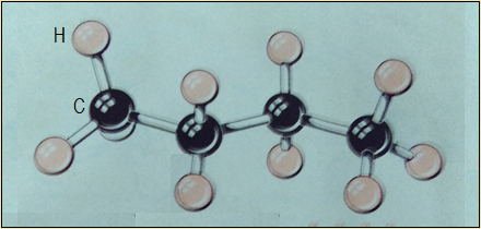 Ball-and-stick model of butane (an alkane),organic chemistry 1,high school chemistry